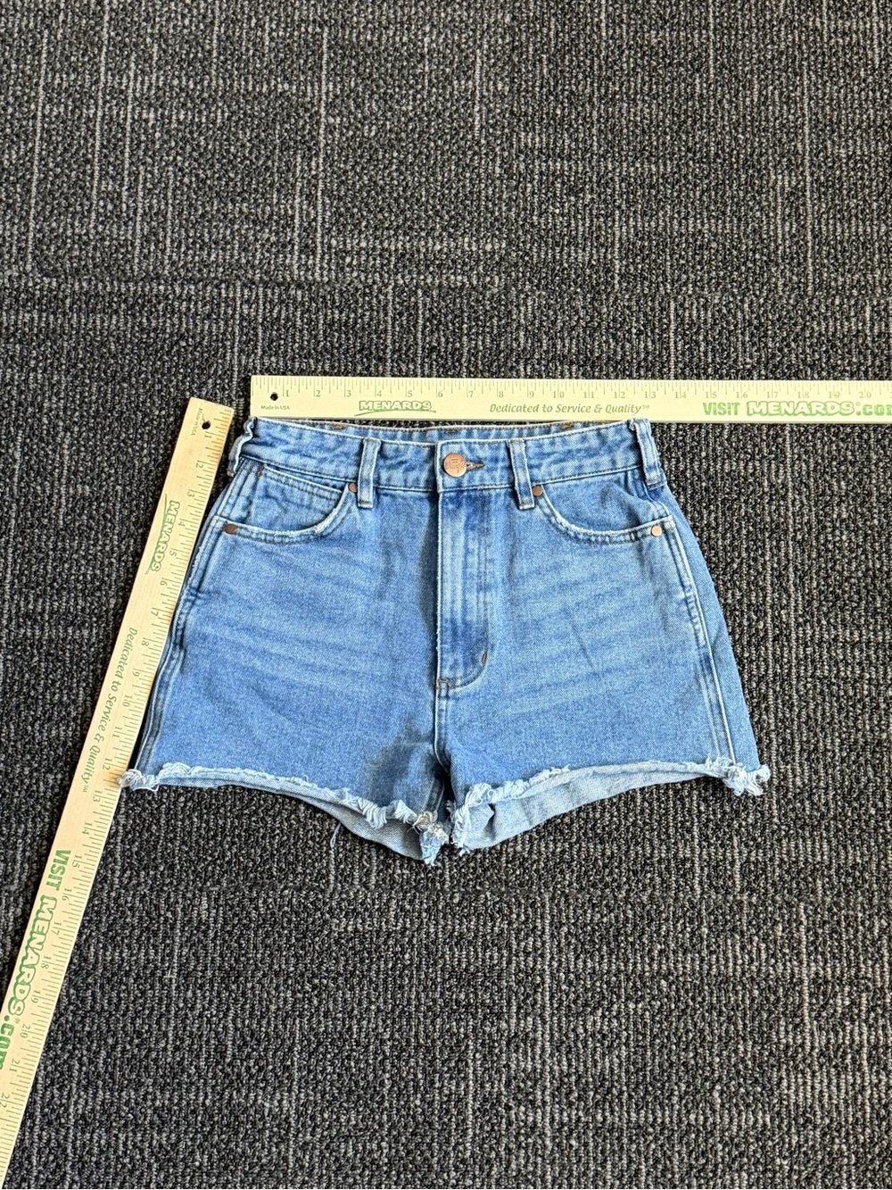 BILLABONG x Wrangler Womens High Rise Denim Shorts Size 25